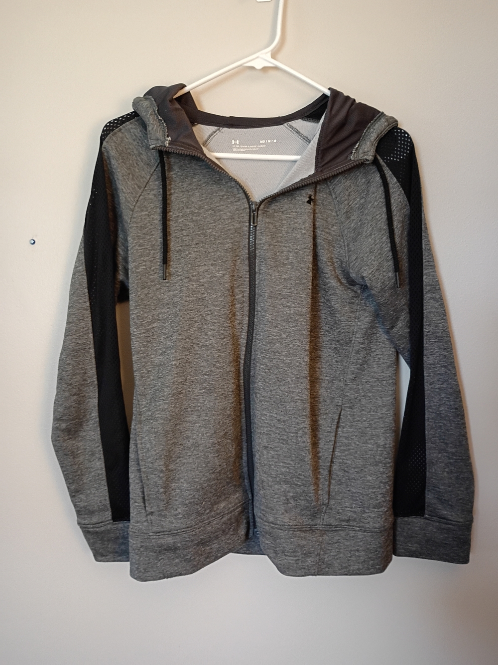 Under Armour Gray & Black Full-Zip Hoodie